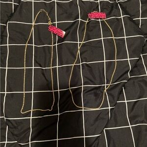 TWO NWT Betsey Johnson necklace chains